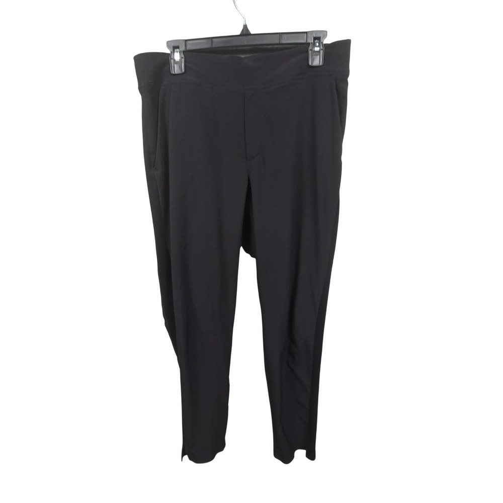 Athleta Brooklyn Ankle Pant Womens 8 Black Tapered Leg Stretch Travel RN 54023